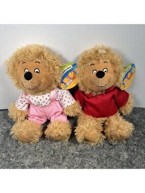 The Berenstain Bears Sister & Brother Bear Toy 10" Plush PBS Kids with Tag